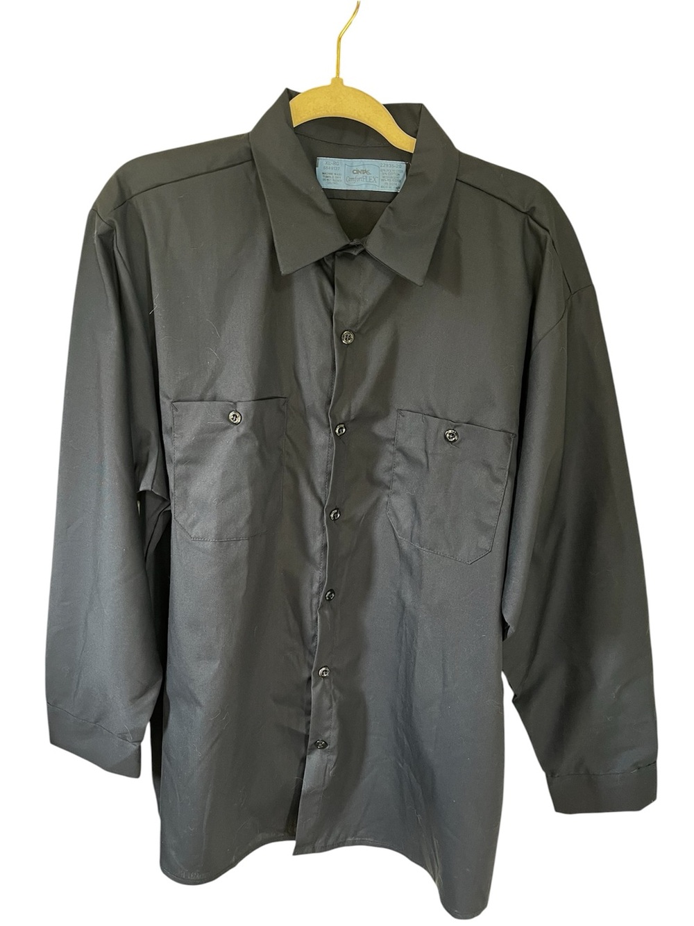 NWOT Cintas Comfort Flex Blue Workwear Shirt Dz XL